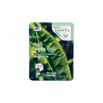 3W Clinic Fresh Green Tea Sheet Mask