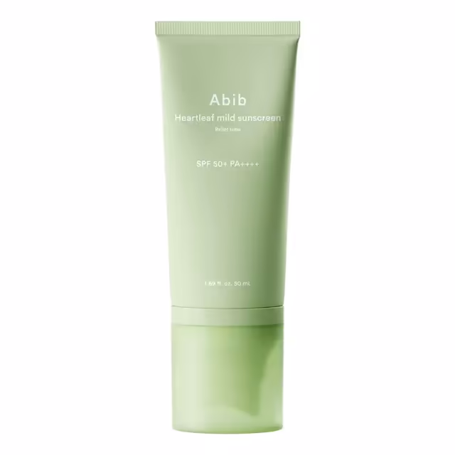 Abib Heartleaf Mild Sunscreen Relief Tube SPF50+ PA++++ – Gentle Daily Protection