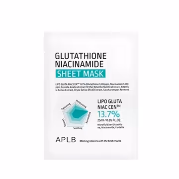 APLB Glutathione Niacinamide Sheet Mask 25ml
