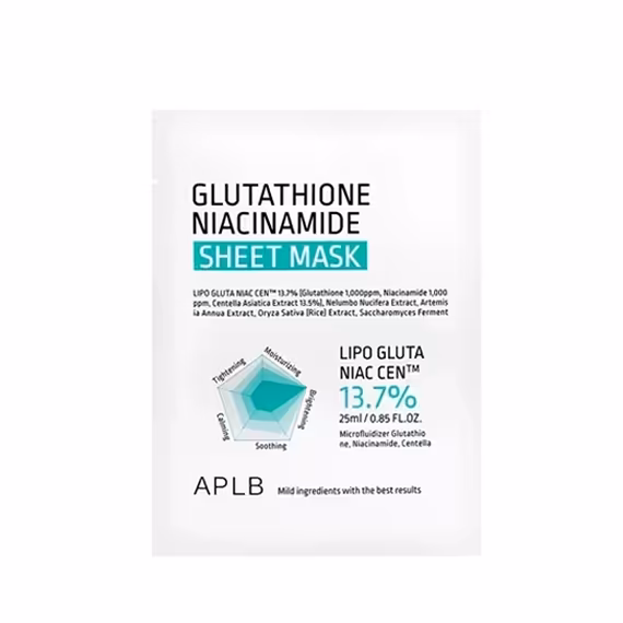 APLB Glutathione Niacinamide Sheet Mask 25ml