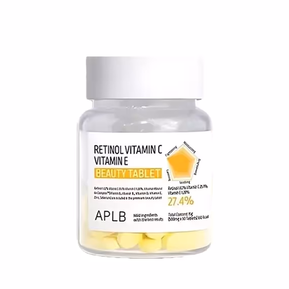 APLB Retinol Vitamin C Vitamin E Beauty Tablet 500mg x 30 Tablets