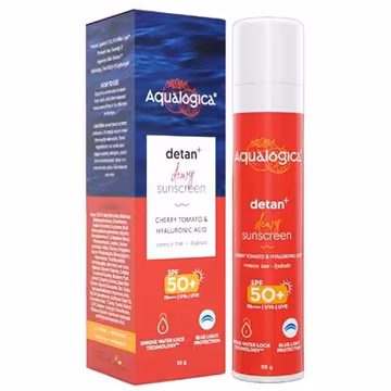 Aqualogica Detan+ Dewy Lightweight Sunscreen with SPF 50+ 50g