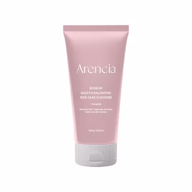 Arencia Rosehip Mild PH Balancing Rice Cake Cleanser 150g – Gentle & Hydrating – Gentle & Hydrating