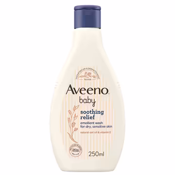 Aveeno Baby Soothing Relief Emollient Wash For Dry Sensitive Skin 250ml