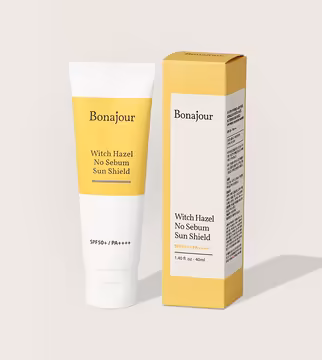 BONAJOUR Witch Hazel No Sebum Sun Shield 40ml (Physical Sunblock, SPF50+/PA++++)