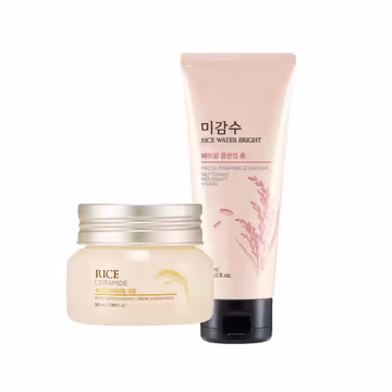 Rice Cleanser & Ceramide Cream Combo