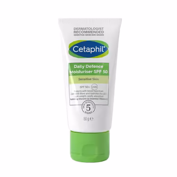 Cetaphil Daily Defence Face Moisturiser with SPF 50+ 50g