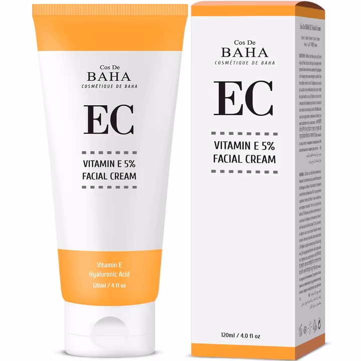 Cos De baha Vitamin E 5% with Niacinamide Facial (EC) Cream 120ml