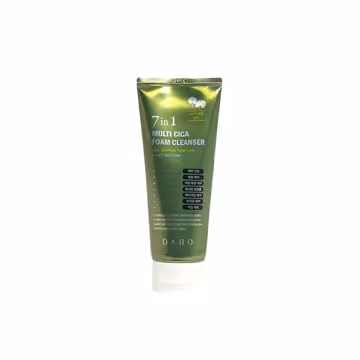Dabo 7 In 1 Multi Cica Foam Cleanser 180ml – Gentle & Hydrating Korean Cleanser