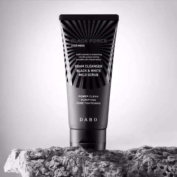 Dabo Black Force For Men Foam Cleanser 120ml – Deep Cleansing & Oil Control
