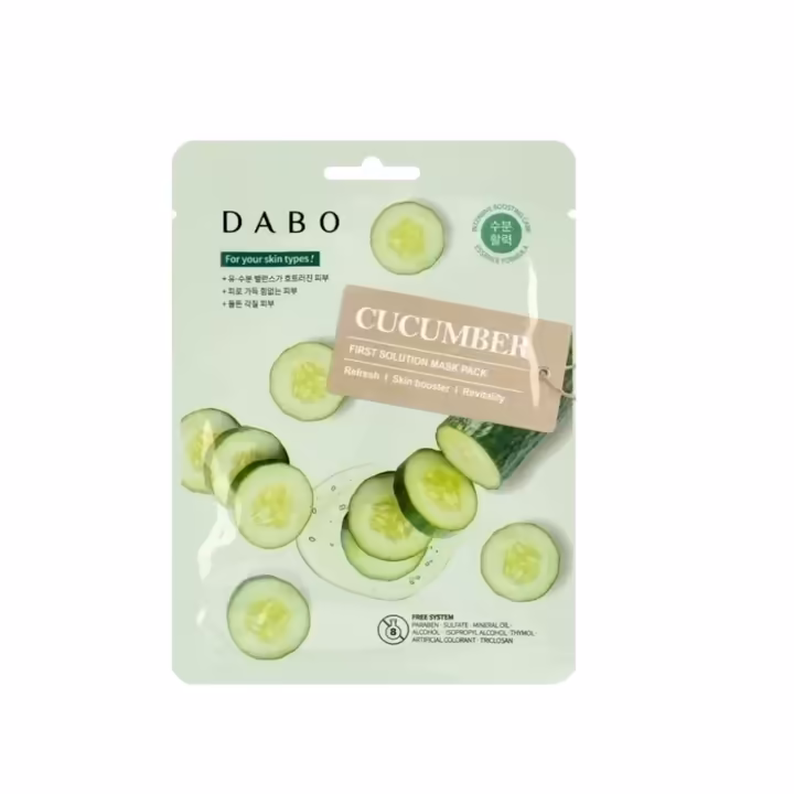 DABO First Solution Mask Pack Cucumber 23g – Hydrating & Soothing Sheet Mask