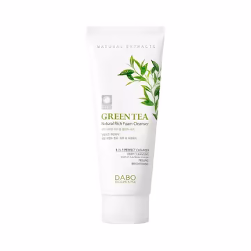 Dabo Green Tea Natural Rich Foam Cleanser 180 ml – Deep Cleansing & Oil Control