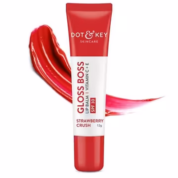 Dot & Key Gloss Boss Tinted Lip Balm SPF 30 I Vitamin C + E I Strawberry Crush
