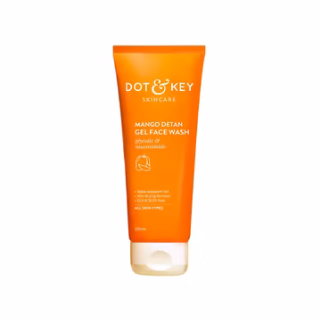 Dot & Key Mango Detan Gel Facewash with Glycolic and Niacinamide 100ml