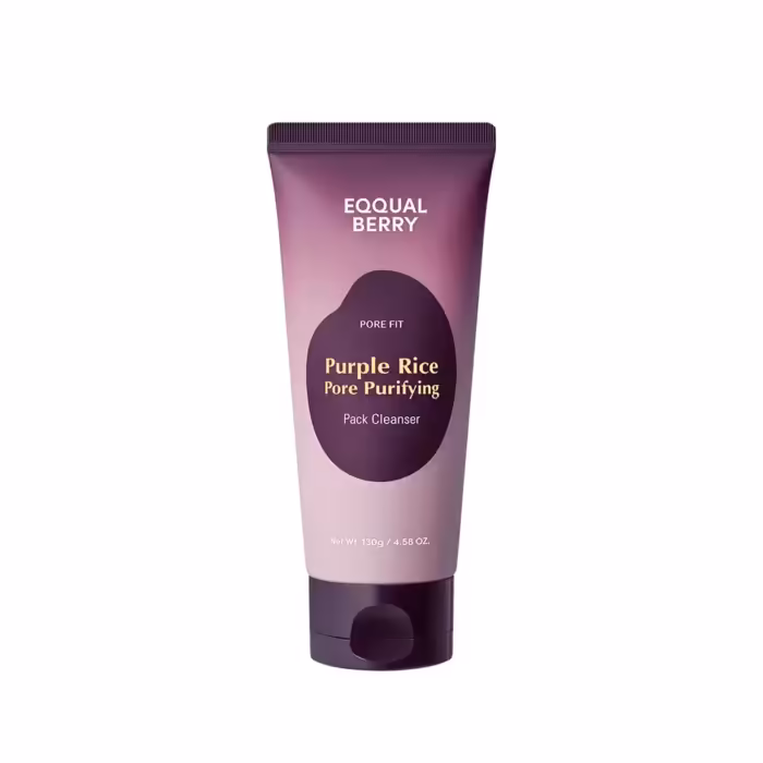 EQQUALBERRY Purple Rice Pore Purifying Pack Cleanser 130g