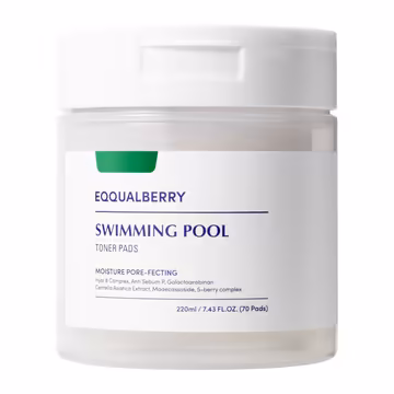 EQQUALBERRY Swimming Pool Toner Pads 70pcs – Hydrating & Exfoliating Pads