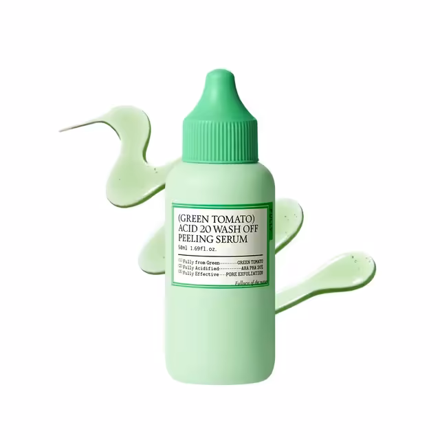 Fully Green Tomato Acid 20 Wash Off Peeling Serum (50ml) | Pore Tightening & Glow