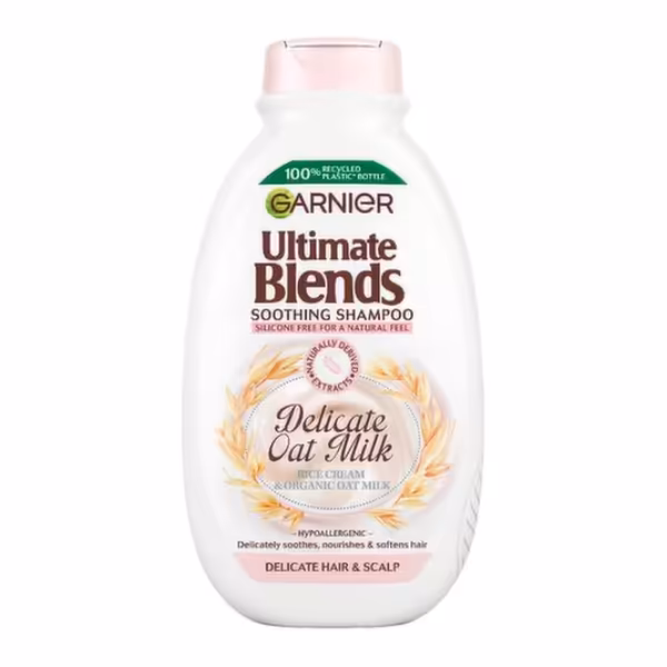 Garnier Ultimate Blends Rice Cream & Organic Oat Milk Soothing Shampoo 400ml