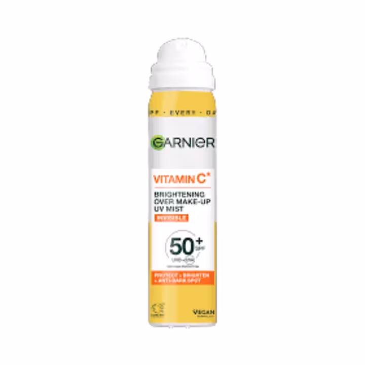 Garnier Vitamin C Brightening Over Make-up UV Mist Invisible with SPF 50+ and Vitamin C 75ml