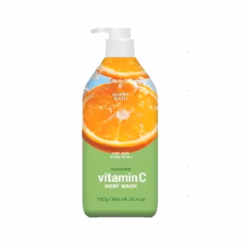 Happy Bath Tangerine Vitamin C Body Wash 750g – Brightening & Nourishing Shower Gel
