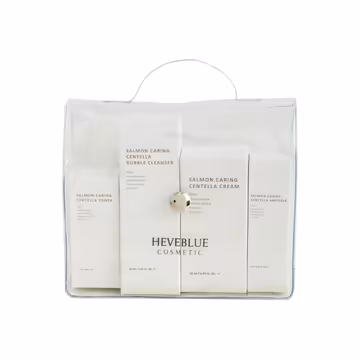 HEVEBLUE Salmon Caring Centella Travel Kit 4 PCS – Repair & Soothing Set