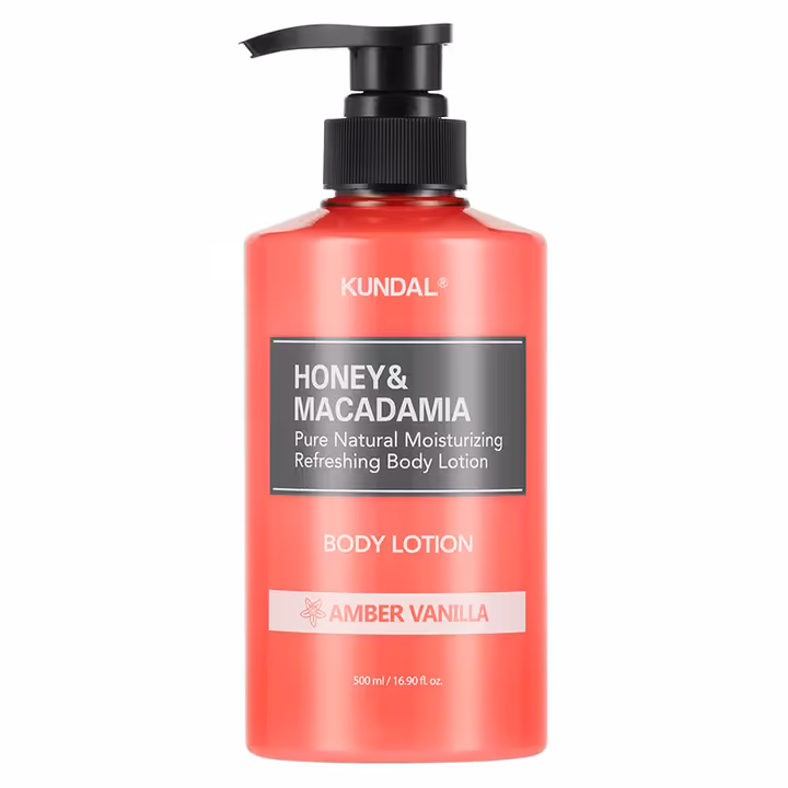 Honey & Macadamia Pure Body Lotion Amber Vanilla – Deep Moisturizing Body Lotion 500ml