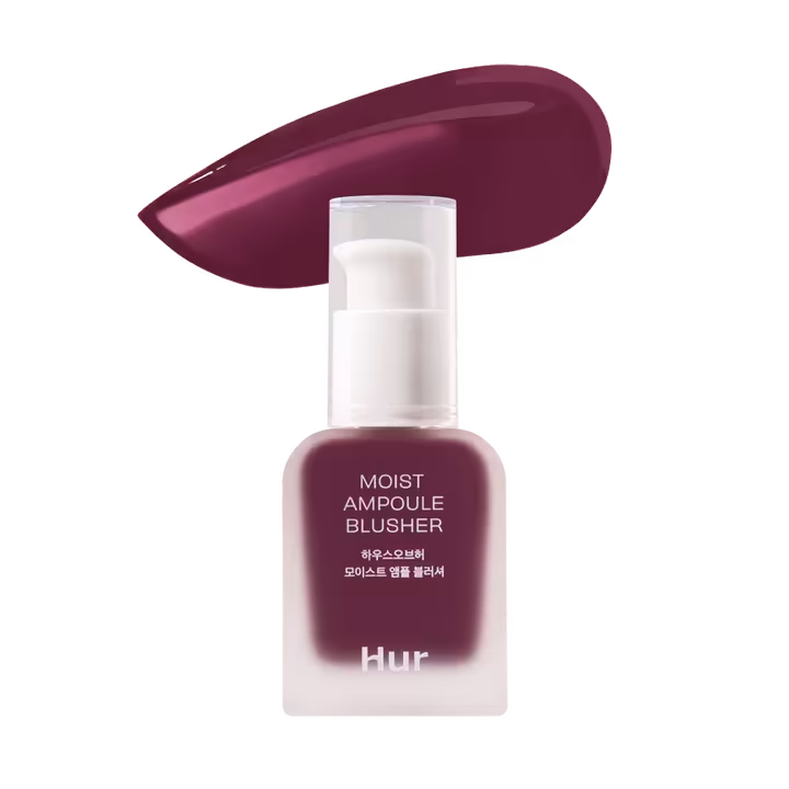 House of Hur Moist Ampoule Blusher 08 Berry Purple – Hydrating Liquid Blush 20ml | K-Beauty Dewy Cheeks