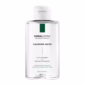 KUNDAL Derma Skin Barrier Technology Cleansing Water 500ml – Gentle Micellar Makeup Remover