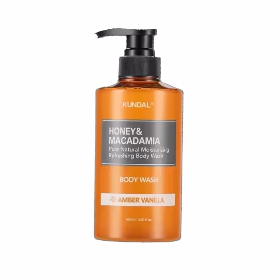 Kundal Honey & Macadamia Body Wash Amber Vanilla- 500ml