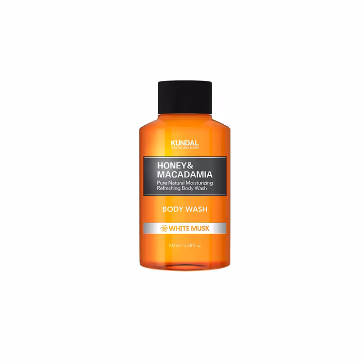 Kundal Honey & Macadamia Body Wash White Musk 100ml | Nourishing & Hydrating