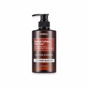 Kundal Natural Caffeine Hair Care+ Shampoo Cherry Blossom 500ml | Korean Hair Care