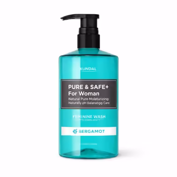 Kundal Pure & Safe+ Feminine Wash Bergamot 300ml – Gentle Intimate Cleanser