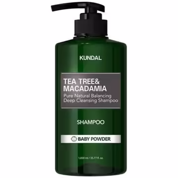 Kundal Tea Tree & Macadamia Shampoo Baby Powder 1058ml – Deep Cleansing & Nourishing