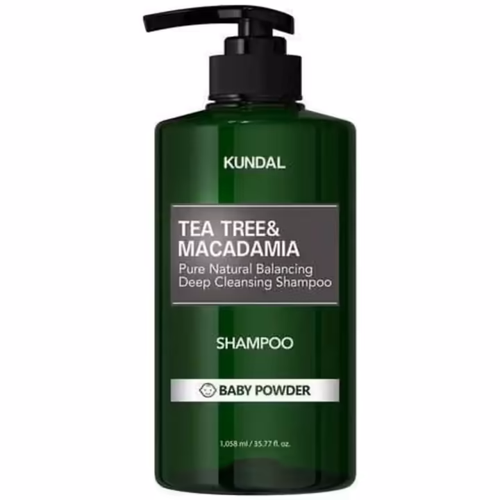 Kundal Tea Tree & Macadamia Shampoo Baby Powder 1058ml – Deep Cleansing & Nourishing