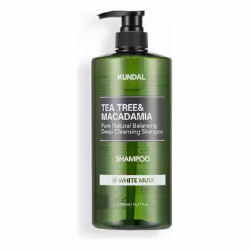 Kundal Tea Tree & Macadamia Shampoo White Musk 1058ml – Deep Cleansing Care