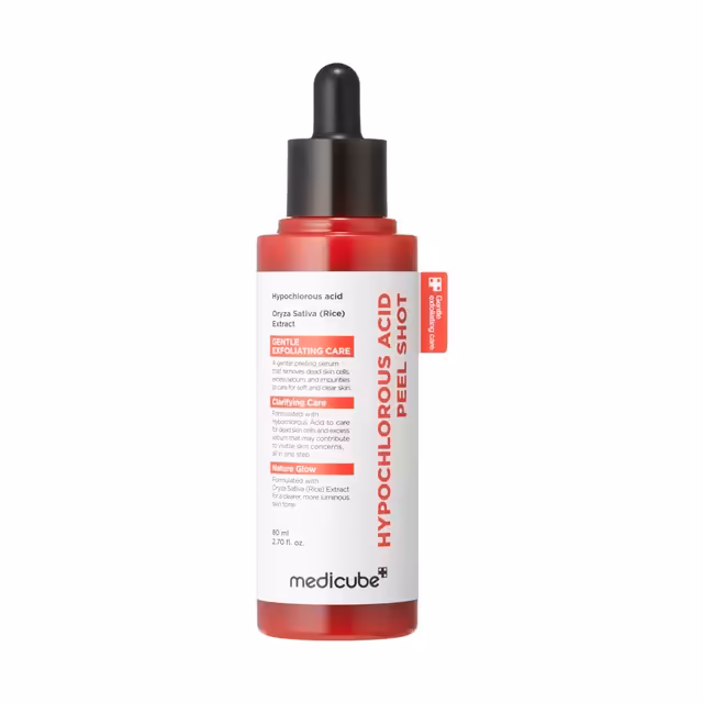 MEDICUBE Hypochlorous Acid Rice Peel Shot 80ml – Gentle Exfoliating Peel