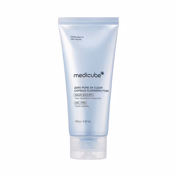 MEDICUBE Zero Pore SA Clear Capsule Cleansing Foam (120g)