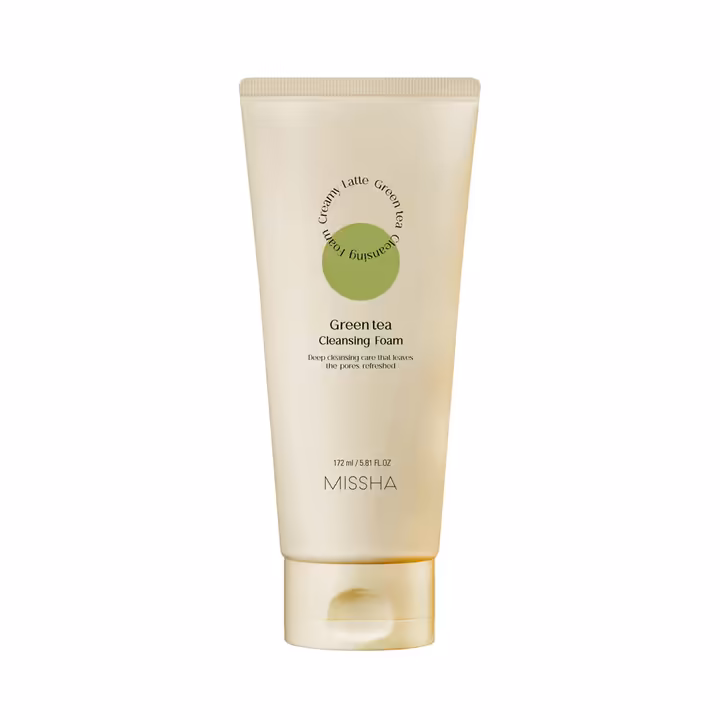 Missha Creamy Latte Green Tea Cleansing Foam 172ml