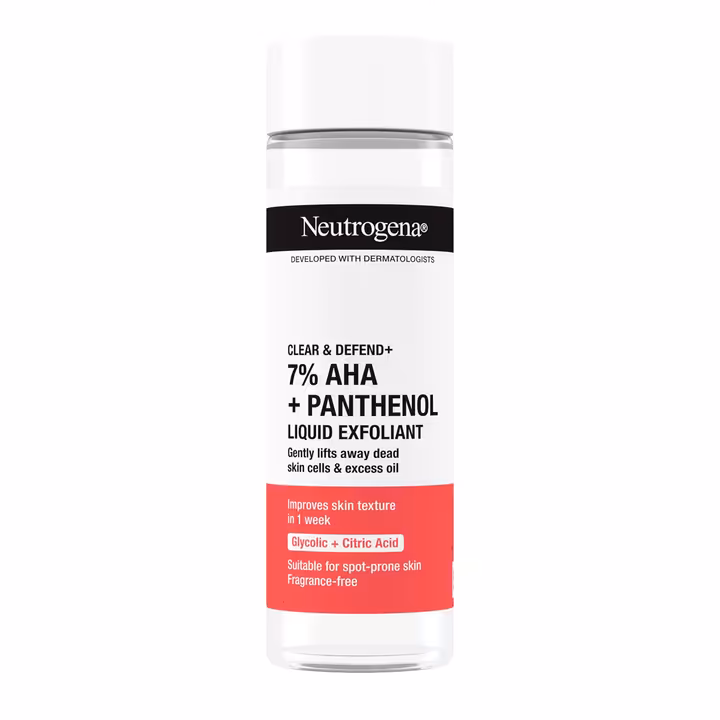 Neutrogena Clear & Defend+ Liquid Exfoliant with AHA + Panthenol 125ml