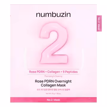 NUMBUZIN No.2 Rose PDRN Overnight Collagen Mask 37g | Korean Skincare