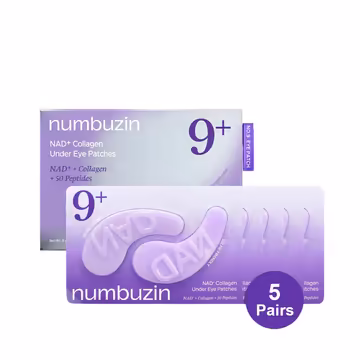 Numbuzin No.9 NAD+ Collagen Under Eye Patches (5 Pairs) | Anti‑Aging & Brightening