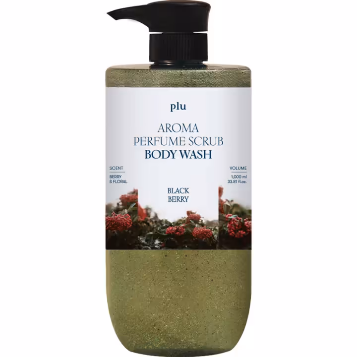 PLU Aroma Perfume Scrub Body Wash Black Berry
