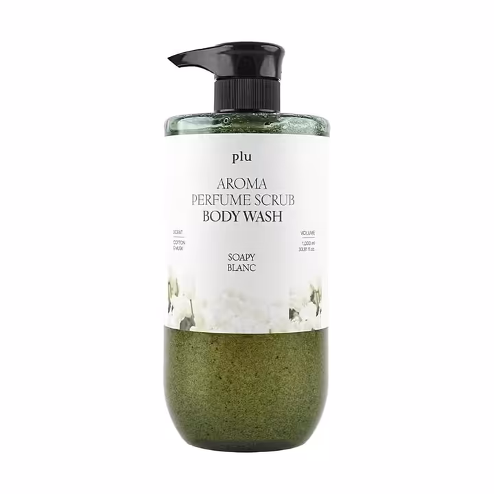 PLU Aroma Perfume Scrub Body Wash Soapy Blanc 1000ml