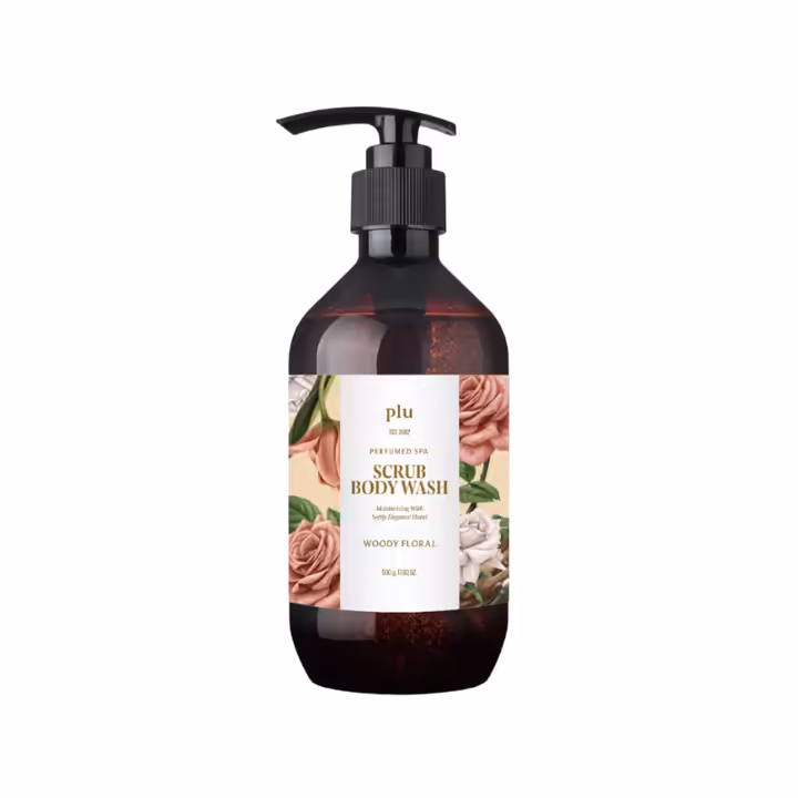 plu Perfumed Spa Scrub Body Wash Woody Floral 500g