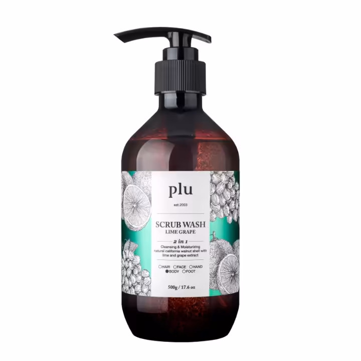 Plu Scrub Wash Lime Grape 500g