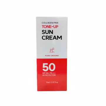 Pure Ground Collagen Pink Tone Up Sun Cream Spf 50+ Pa+++ 70ml