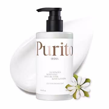 PURITO Luminous Moisture Shea Butter Body Lotion (Cotton Dreamlight) - 300ml | Hydrating & Soothing