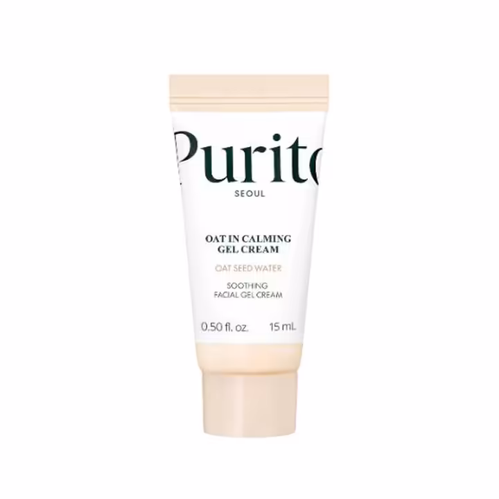 PURITO Oat-In Calming Gel Cream 15ml | Soothing Moisturizer for Sensitive Skin