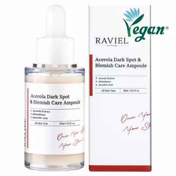 RAVIEL Acerola Dark Spot & Blemish Ampoule 30 ml | Brightening Treatment