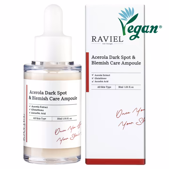 RAVIEL Acerola Dark Spot & Blemish Ampoule 30 ml | Brightening Treatment